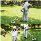 XGGYO Brushless Electric Grass Trimmer, 6 Speed Adjustable-1000W-Various Cutter Heads / 48V / 12Ah Lithium Battery