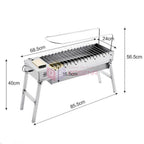 Foldable USB Electric Charcoal Grill/Automatic Flip Barbecue Stove for Outdoor