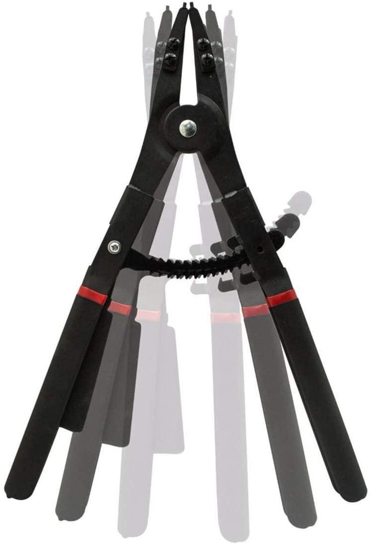 SH-CHEN Pilers, 2Pcs 16 inch Set Retaining Ring Ratcheting with Tips LarCirclip Snap Ring Pliers Universal Hand Tools Industrial Hand Tools