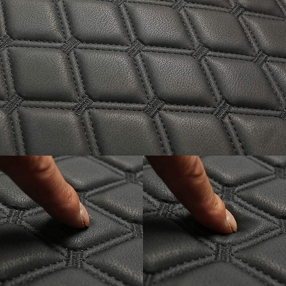 Black Panther PU Car Seat Cover, Front Seat Protector Compatible with 90% Vehicles,Embroidery,Anti-Slip &amp; Full Wrapping Bottom (W 21.26ׄ 20.87 Inch)(1Piece,Black)