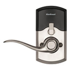 917 SmartCode Satin Nickel Electronic Single-Cylinder Tustin Door Lever Featuring SmartKey Security