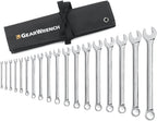 18 Pc. 12 Pt. Combination Wrench Set, Long Pattern, SAE - 1