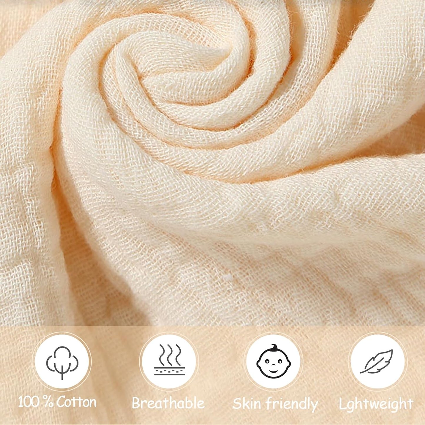 Loveys for Babies, 2 Pack Organic Cotton Muslin with Attachable Snap Closure -Newborn Baby Lovey Security Blankets for Babies Baby Blanket (Purple)