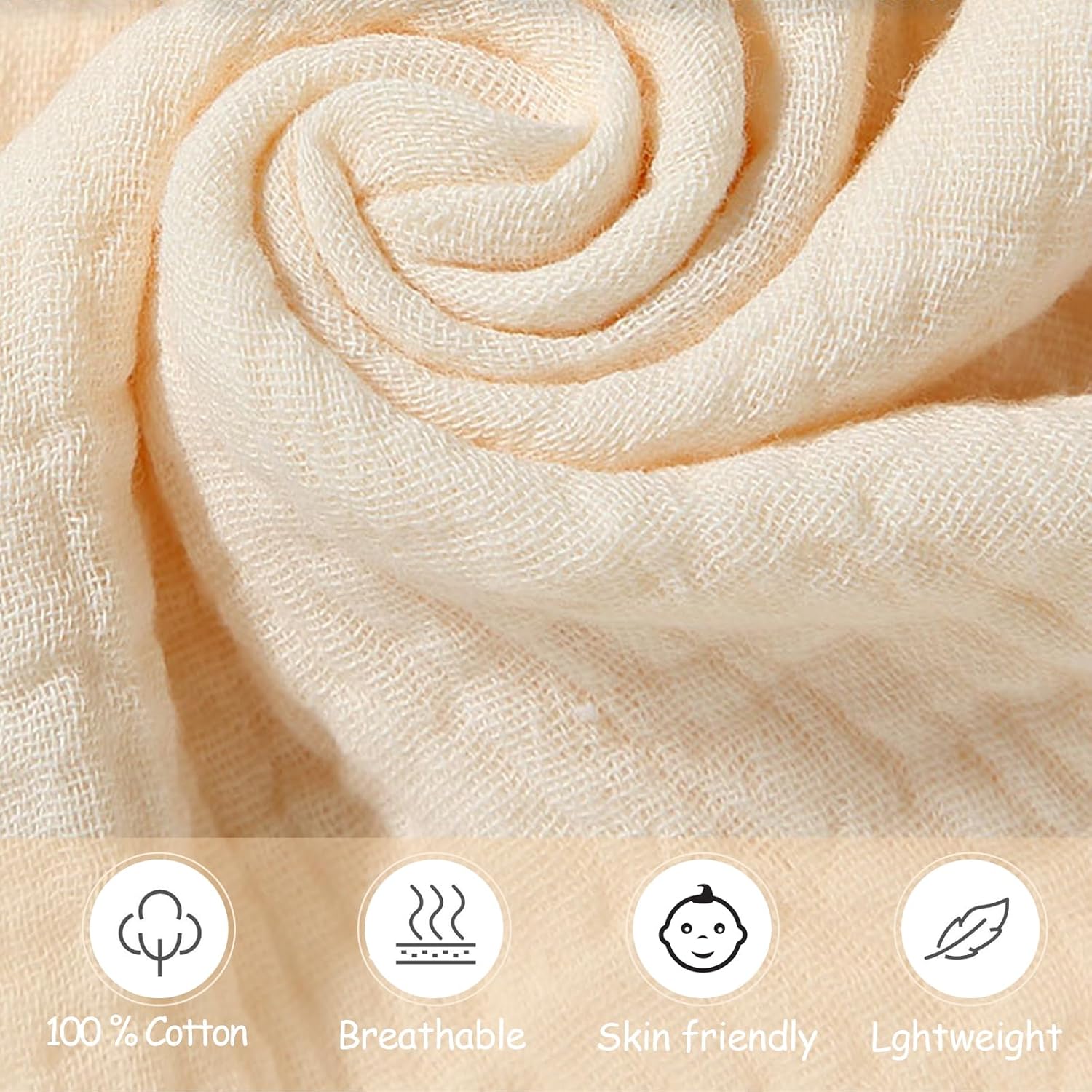 Loveys for Babies, 2 Pack Organic Cotton Muslin with Attachable Snap Closure -Newborn Baby Lovey Security Blankets for Babies Baby Blanket (Purple)