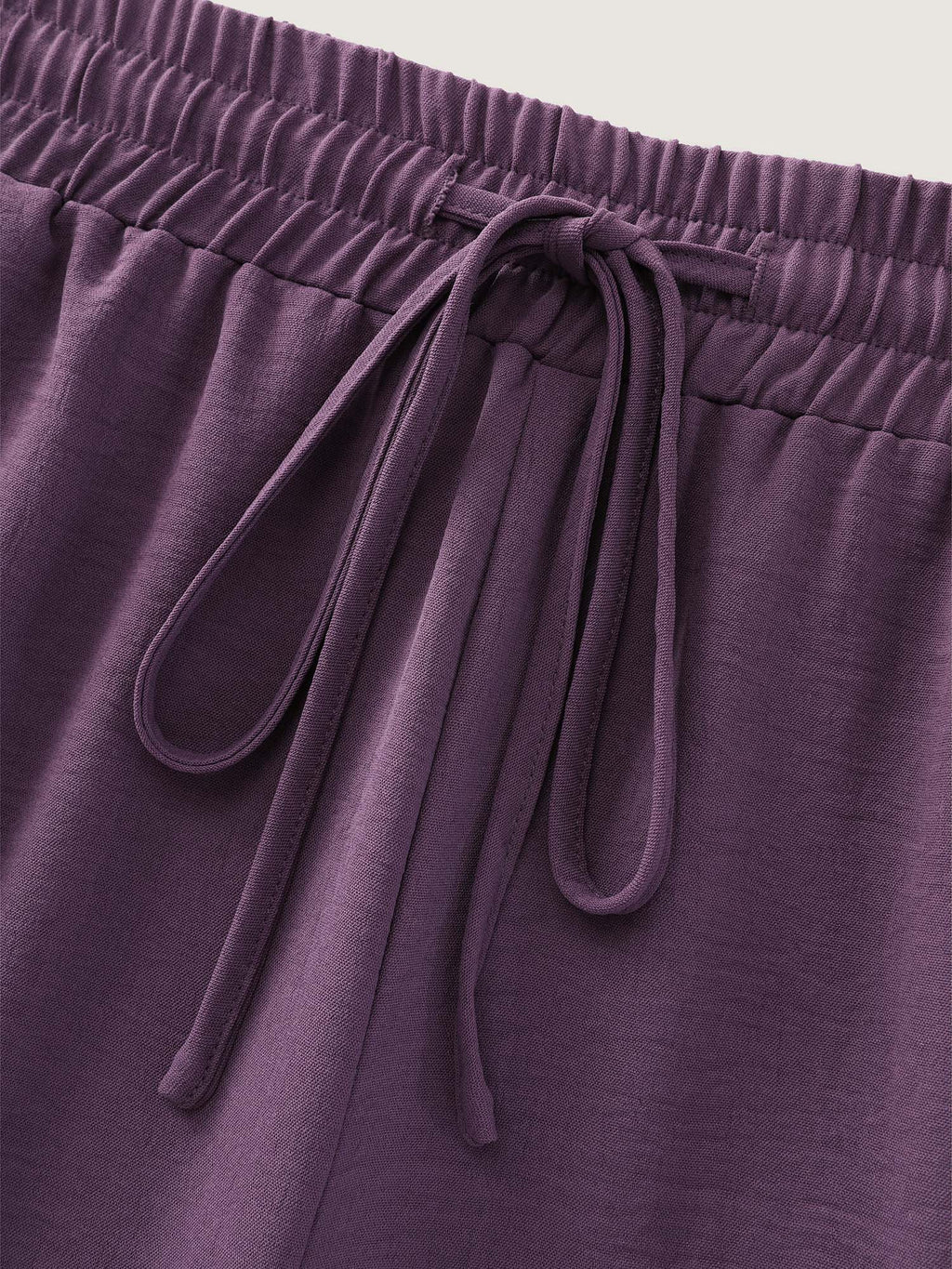 Drawstring Waist Ruffled Hem Pants