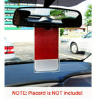 2pcs Handicap ParPlacard Holder, Ultra Transparent Disabled ParPermit Placard Protective Holder Cover With LarHanger