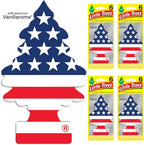 LITTLE TREES Air Fresheners Car Air Freshener. Hanging Tree Provides Long Lasting Scent for Auto or Home. America, 24 Air Fresheners