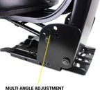 E-D9NN400DB12B Wrap Around Black Tractor Seat for Ford / Holland NAA, 2N, 8N, 9N, 501, 600, 700, 800, 900, 2610, 2810, 2910, 2120, 2600, 2110, 2000, 3400, 3330, 3300, 3500, 3310, 3120, 3230, 3000+