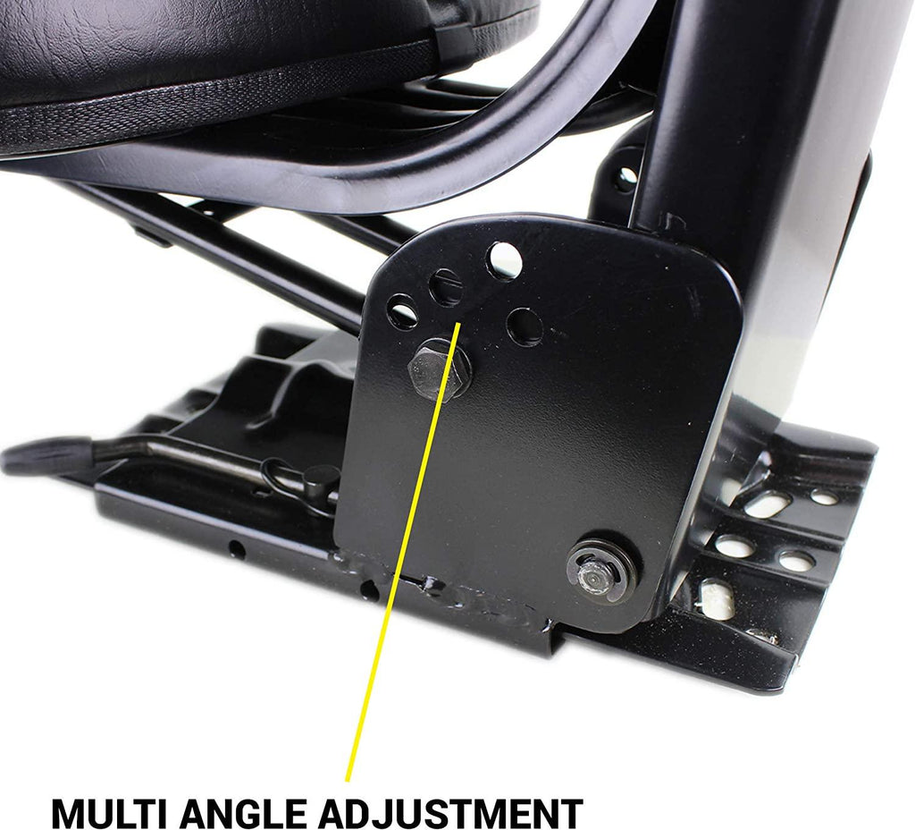 E-W222BL Wrap Around Black Universal Tractor Seat for John Deere, Ford, Massey Ferguson