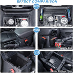 3PCS Center Console Organizer Tray Box Compatible with 2018-2024 Wrangler and 2020-2023 Gladiator Gear Shift Organizer Armrest Accessories Hanging Box（Not for JK/JKU）