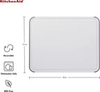 KitchenAid Classic Nonslip Plastic Cutting Board, 11x14-Inch, White