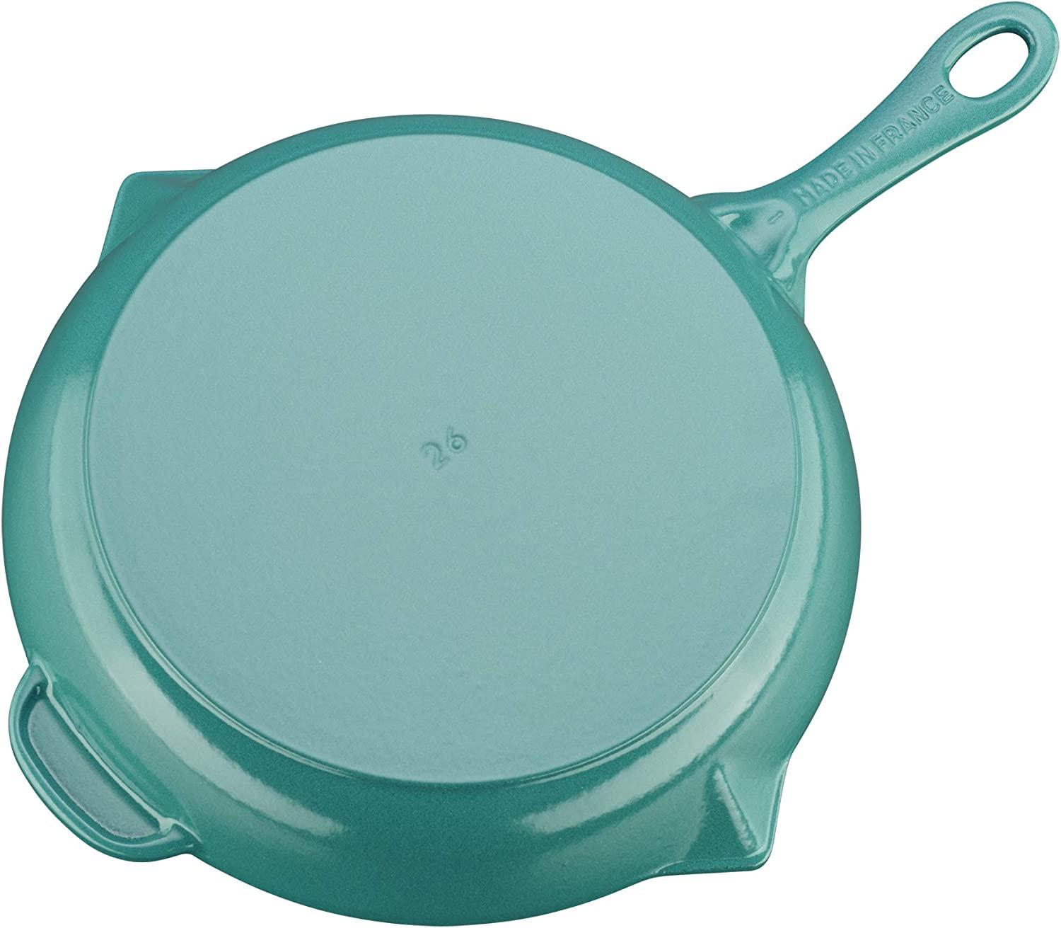 Staub Cast Iron 10-inch Fry Pan - Turquoise, Made in France