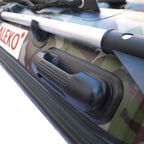ALEKO Inflatable Boat - Aluminum Floor - 3-Person - 8.4 Feet - Camouflage