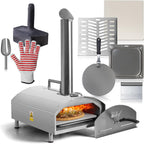 Outdoor Pizza Oven w/ 2-in-1 Pizza & Grill Oven Functionality Portable