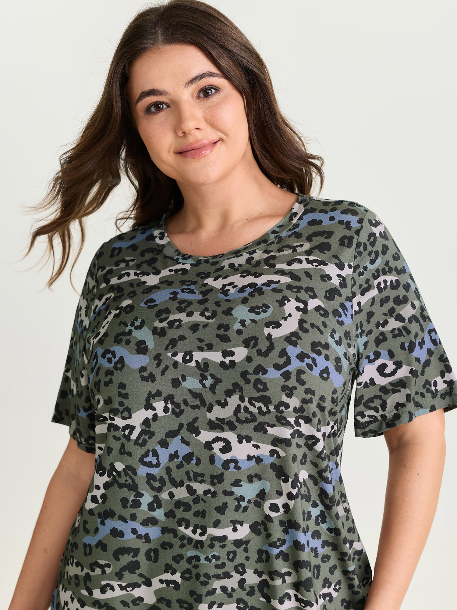 Camouflage Leopard Print T-Shirt