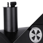 Charcoal Grill With 2 Side Tables In Black