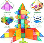 Encouraging Creativity and Developing Fine Motor Skills Magnetic Ceramic Tile Beginner Set Toy, Suitable for 3-5 and 4-8 Year Old Boys and Girls, Toddler Sensory Toy
