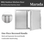 Outdoor Kitchen Doors  Steel Drawer BBQ Access Door BBQ Island Cabinets