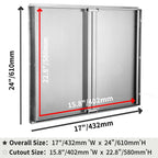 Outdoor Kitchen Doors  Steel Drawer BBQ Access Door BBQ Island Cabinets