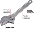 30-Inch Adjustable Wrench Adjustable Spanner Wide Mouth Wrenches, Forged, Chrome-Plated, Hand Tools, 775 MM,1 PACK