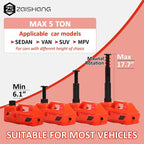 ZAISHANG Electric Car Jack 5T Hydraulic Floor Jack DC 12V Car Jack Kit with Electric Impact Wrench, Car Lift for Emergency Tire Change