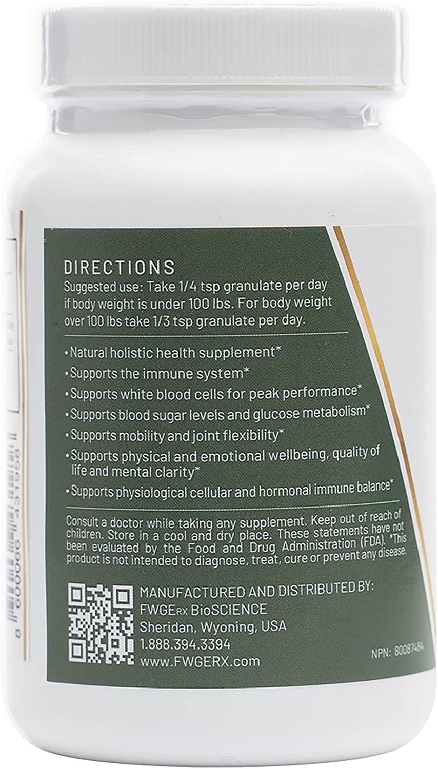 Spermidine Immune Defense and Cell Renewal Premium Fermented Wheat Germ Extract, Vitality Inducer, Non-GMO, Gluten-Free, Sugar-Free, Vegan, Antioxidant, Natural, Granulate 2 Bottles 300 Grams