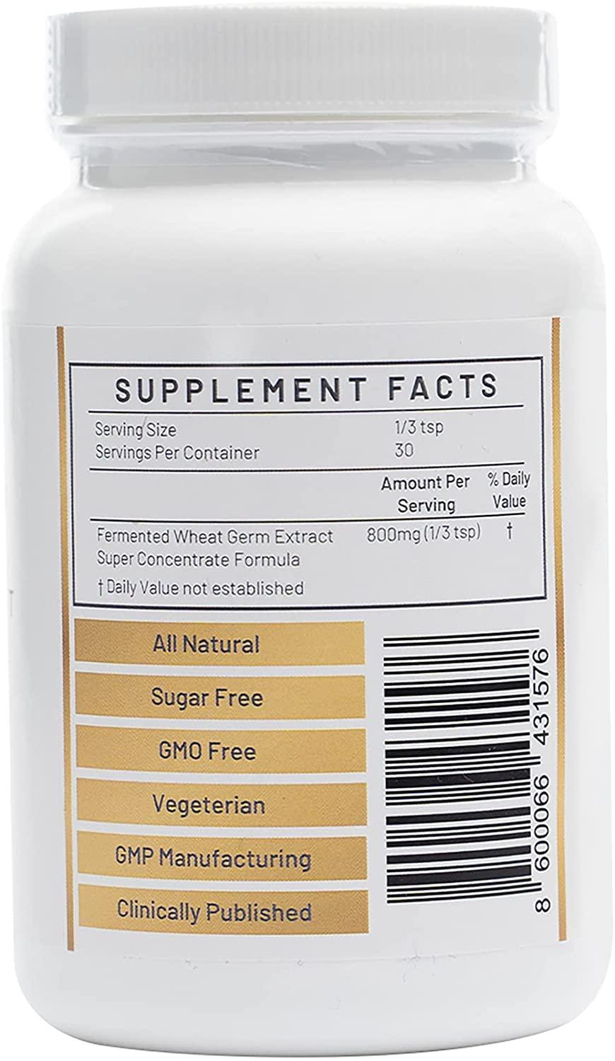 Spermidine Immune Defense and Cell Renewal Premium Fermented Wheat Germ Extract, Vitality Inducer, Non-GMO, Gluten-Free, Sugar-Free, Vegan, Antioxidant, Natural, Granulate 2 Bottles 300 Grams