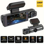 1080P Dual Camera,Dash Cam For Cars,Front And Inside,car Camera With IR Night Vision,Loop Recording,wide Angle Car DVR Camera With 3.16 Inch IPS Screen,dual Lens Car Dashboard Video Cam