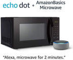 Basics Microwave bundle with Echo Dot (3rd Gen) - Heather Gray