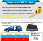GOLDFLOWER Car Window Shade, 2 Pack Car Back Window Sun Shade, and Privacy Protect for Toddler Kids Baby Adult, Double Layer  (Medium 39"x19")