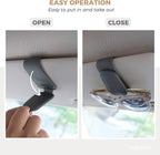 Ompellus Magnetic Leather Sunglass Holder, Eyeglass Hanger Clip for Car Sun Visor, Suitable for Different Size Eyeglasses(Pink)