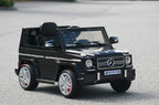 12V powered Mercedes AMG G65 Ride on electric car For Kids with Remote Control LED lights MP3 Leather Seat - Black
