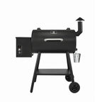 ZPG-5502H 8 in 1 BBQ Pellet Grill Smoker w/ Digital Temp Control, Black