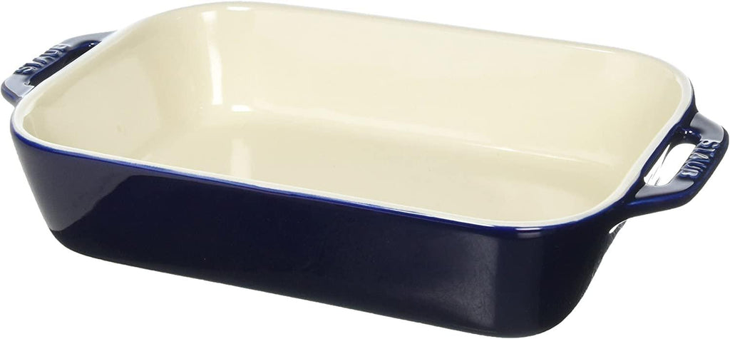 STAUB - 40508-591 STAUB Ceramics Rectangular Baking Dish, 10.5x7.5-inch, Dark Blue