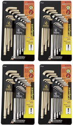 Bondhus 20399 Ball End L-Wrench DoublePK w/BriteGuard &amp; GoldGuard Finish (Four Pack)
