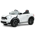 12V Electric Mini Countryman Licensed Kids Ride On Car Remote Controller White