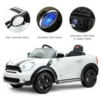 12V Electric Mini Countryman Licensed Kids Ride On Car Remote Controller White
