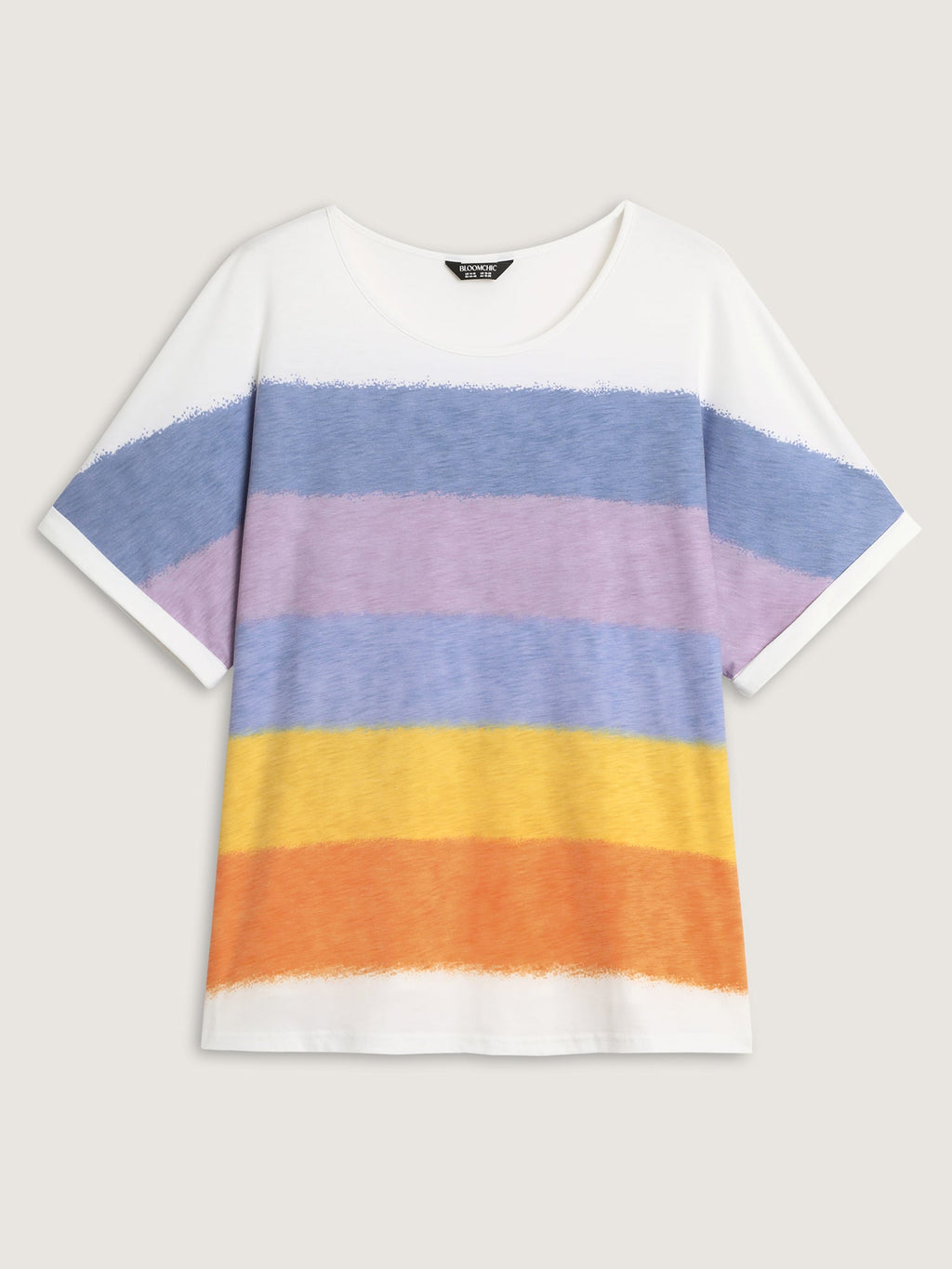 Multi-Color Supersoft Round Neck Knit Top