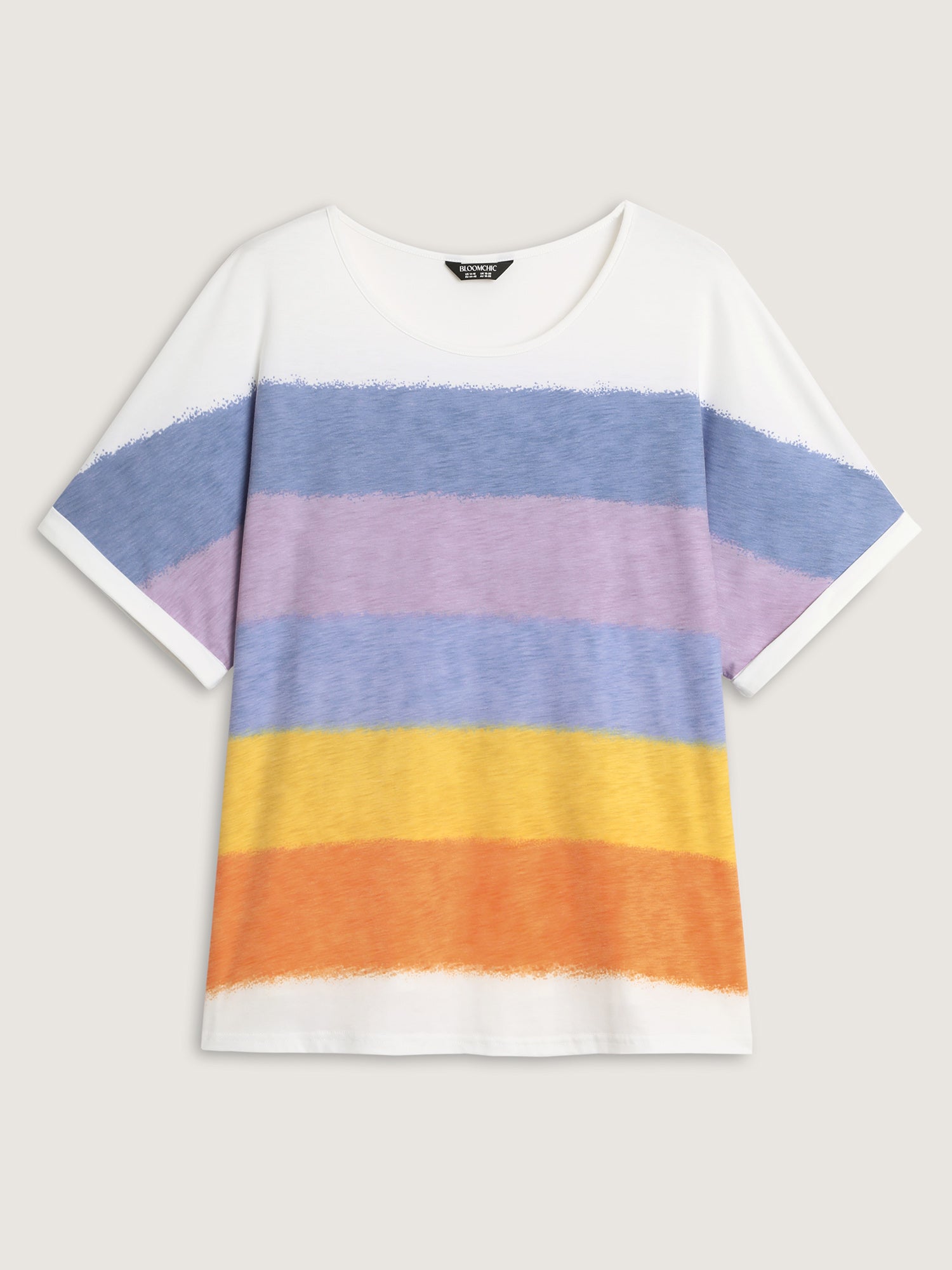 Multi-Color Supersoft Round Neck Knit Top