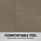 BDK PolyPro Seat Covers Full Set in Solid Beige – Front and Rear Split Bench Seat , Easy to Install for Auto Trucks Van SUV Car