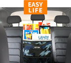 HOTOR Car Trash Can, Multifunctional Car Accessory for Interior Car Stuff Storage with Compact Design, Waterproof Car Organizer and Storage with Adjustable Straps, Magnetic Snaps (Camouflage Blue)
