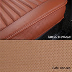 Breathable PU Leather Auto Seat Cushion Protector Anti Slip Car Seat Cover
