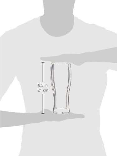 ZWILLING J.A. Henckels Double-Wall Beer Glass Set, 14 fl. oz
