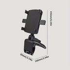 Angle-Adjustable Car Phone Mount: Rotate &amp; Secure Your Phone For Easy Accessibility