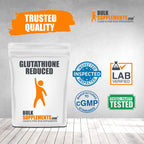BulkSupplements.com Glutathione Reduced Powder - Liver Support Supplement - Antioxidants Supplement - Anti Bloating for Women - Glutathione Supplements - Skin Whitening (500 Grams - 1.1 lbs)