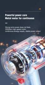 Cordless Vacuum Cleaner, Handheld Rechargeable Car Vacuum Charging Dock, Strong Suction Portable Mini Vacuum, Wet Dry Vacuum Cleaner For Car Home