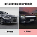 Upgrade Your Vehicle with a Universal 12V, 10W Start-Scan Car LED Hood Light Dynamic Daytime Running Light!
