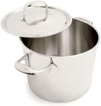 Demeyere Atlantis 7-Ply Stainless Steel Stock Pot, 8.5 quarts, Silver