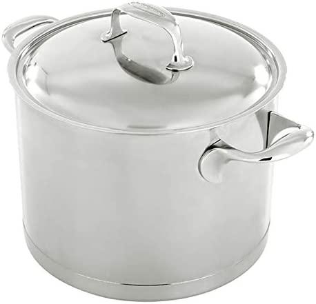 Demeyere Atlantis 7-Ply Stainless Steel Stock Pot, 8.5 quarts, Silver