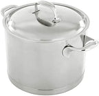 Demeyere Atlantis 7-Ply Stainless Steel Stock Pot, 8.5 quarts, Silver